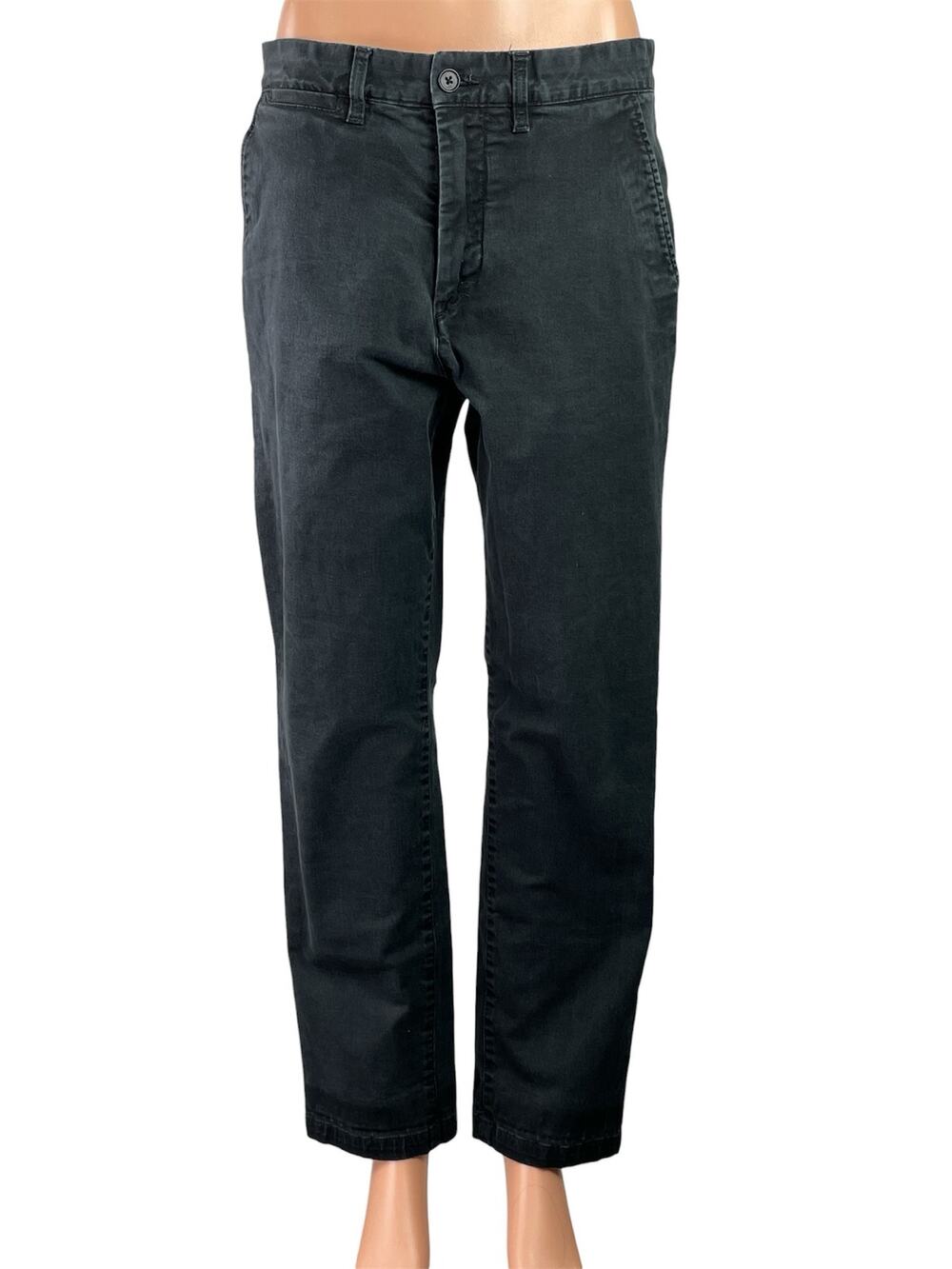 H&M Essentials No. 9 Women's Black Casual Straight Leg Denim Jeans Pants Size 31